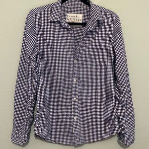 Frank & Eileen Button Down; size large
